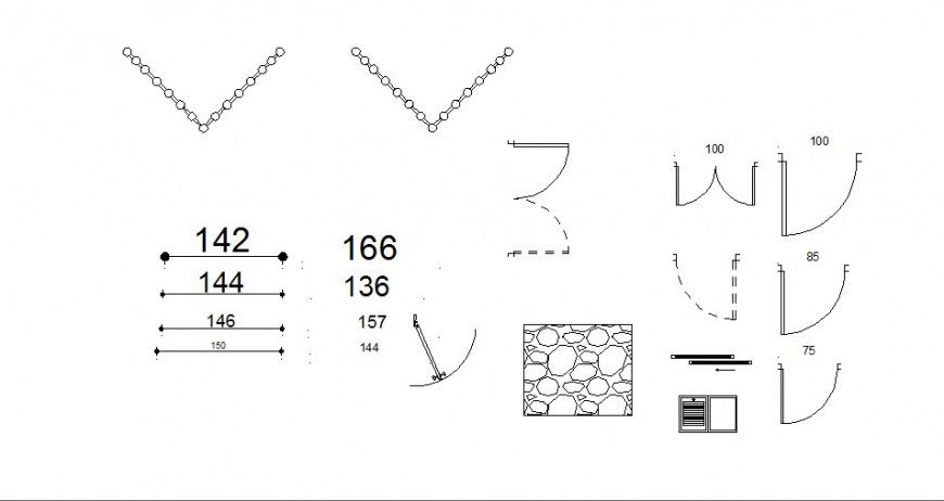 Common doors and household blocks cad drawing details dwg file