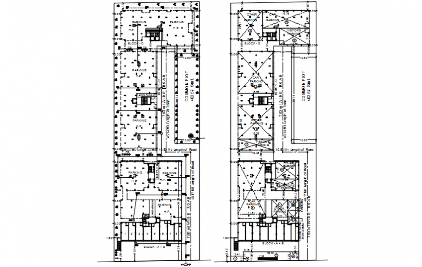 Common plot drawings 2d view layout CAD drawings autocad file