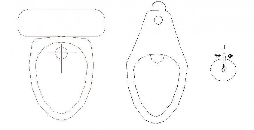 Common sanitary 2d blocks cad drawing details dwg file