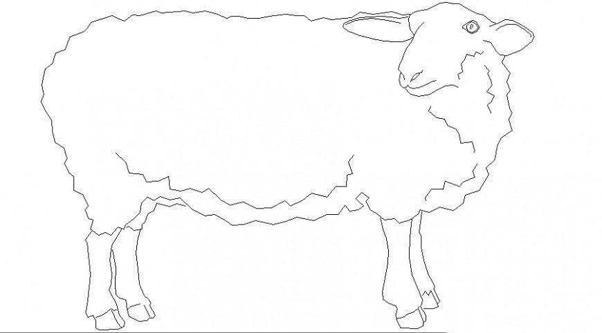 Common ship side elevation 2d block cad drawing details dwg file