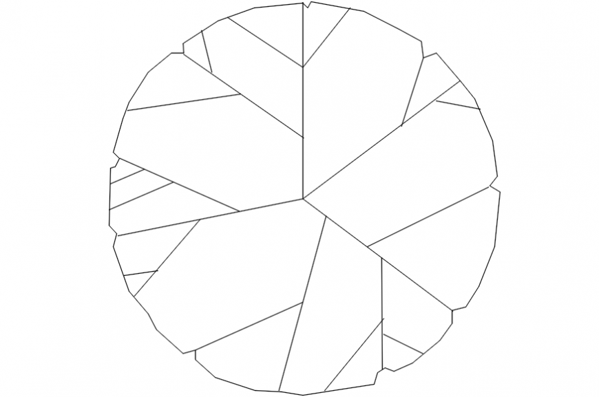 Common small tree plant block 2d drawing details dwg file