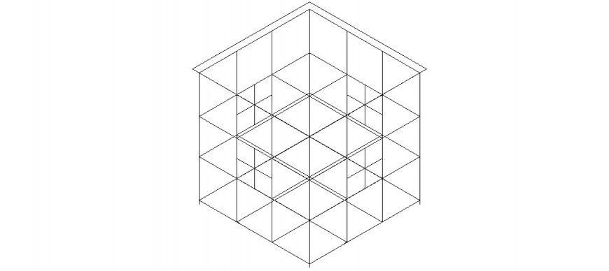Common table isometric elevation cad drawing details dwg file