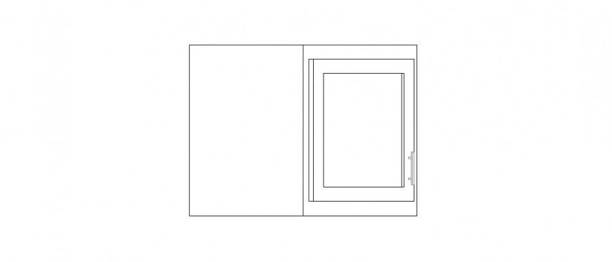 Common window elevation block cad drawing details dwg file