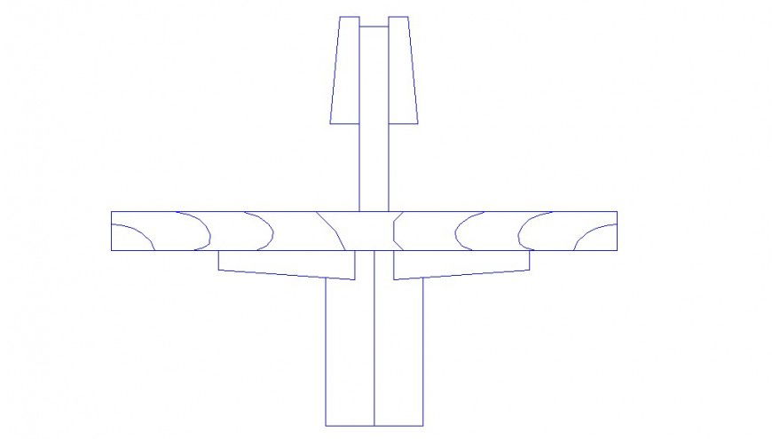 Common wooden bench elevation block cad drawing details dwg file