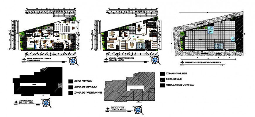 Communal health center building working plan 2d drawing in autocad