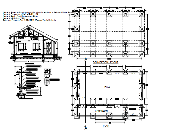 community hall building plan