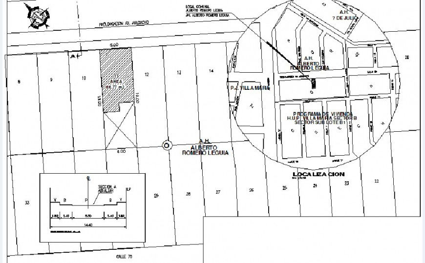 Community building site plan and location map cad drawing details dwg file