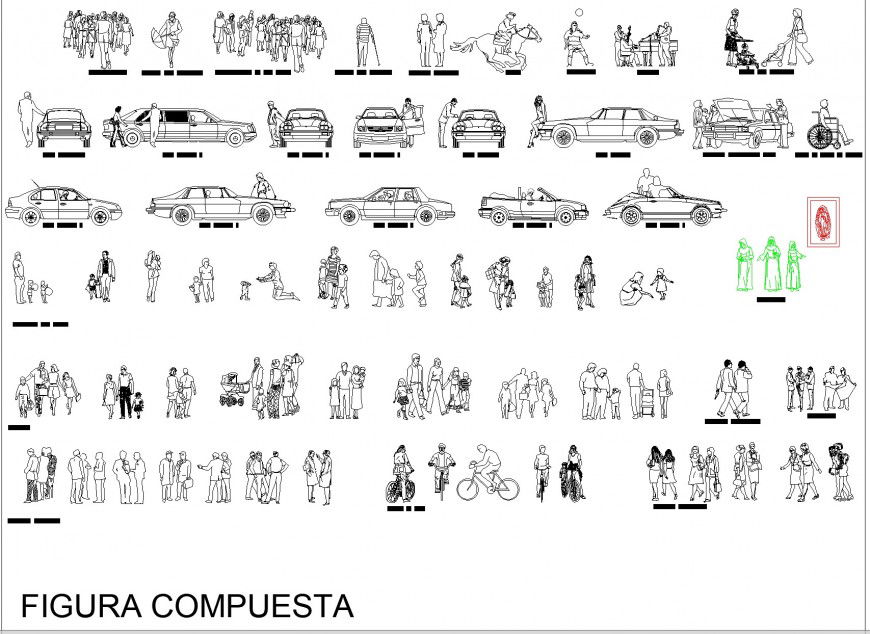 Composite figure people detail