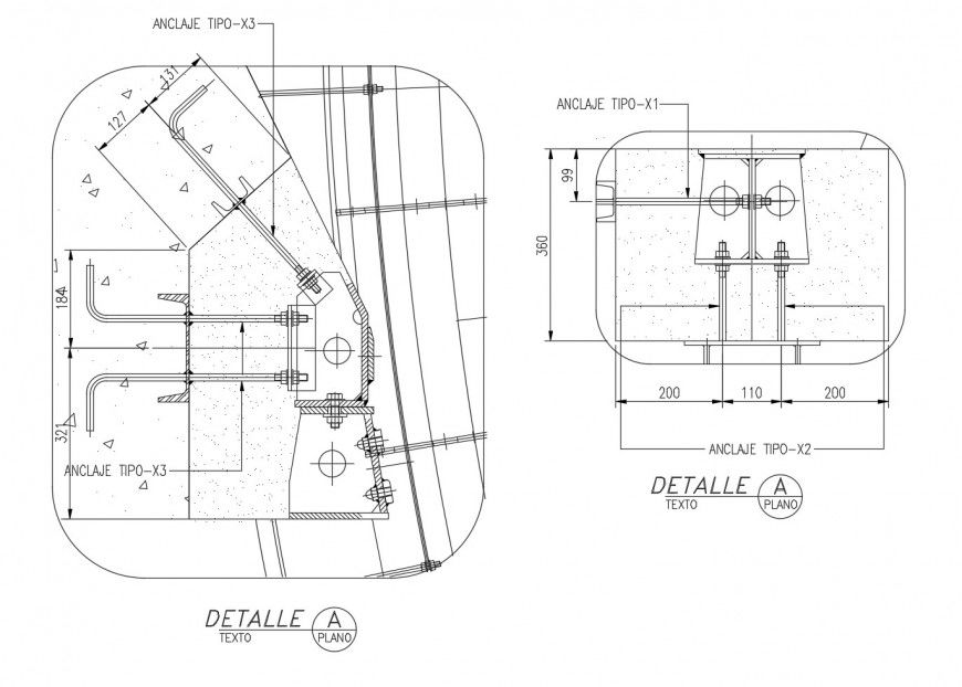 Computer radial machine plans cad drawing details dwg file