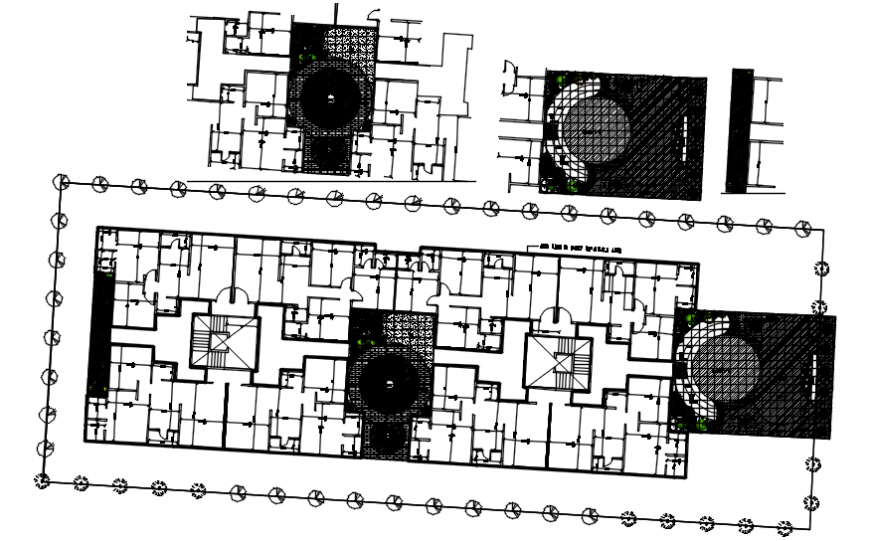 Conceptual plan of housing area in AutoCAD
