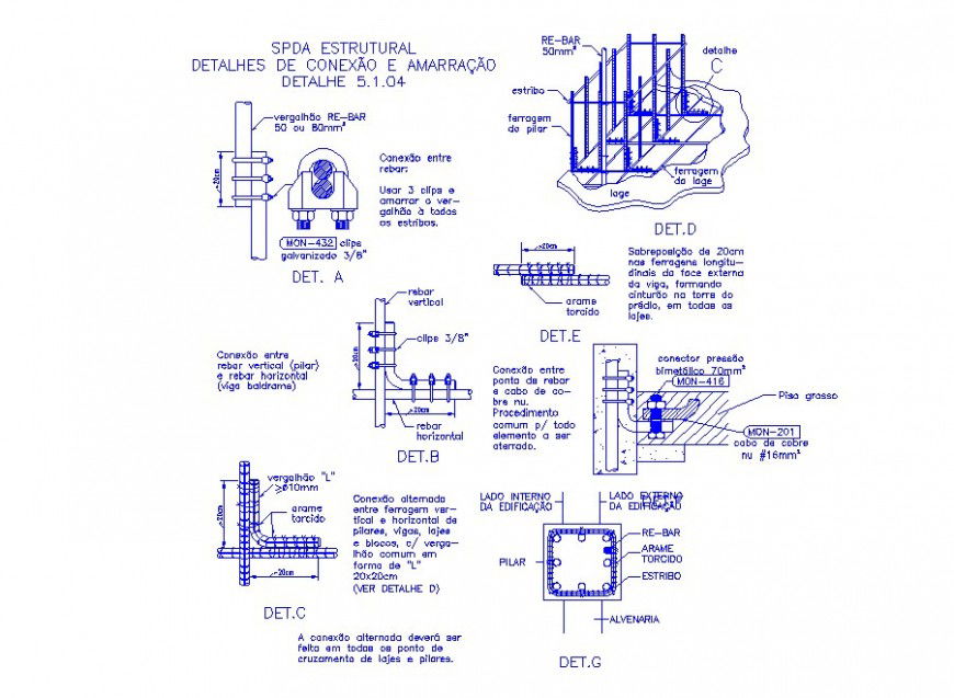 Concrete-cement mixed constructive structure details for floor dwg file