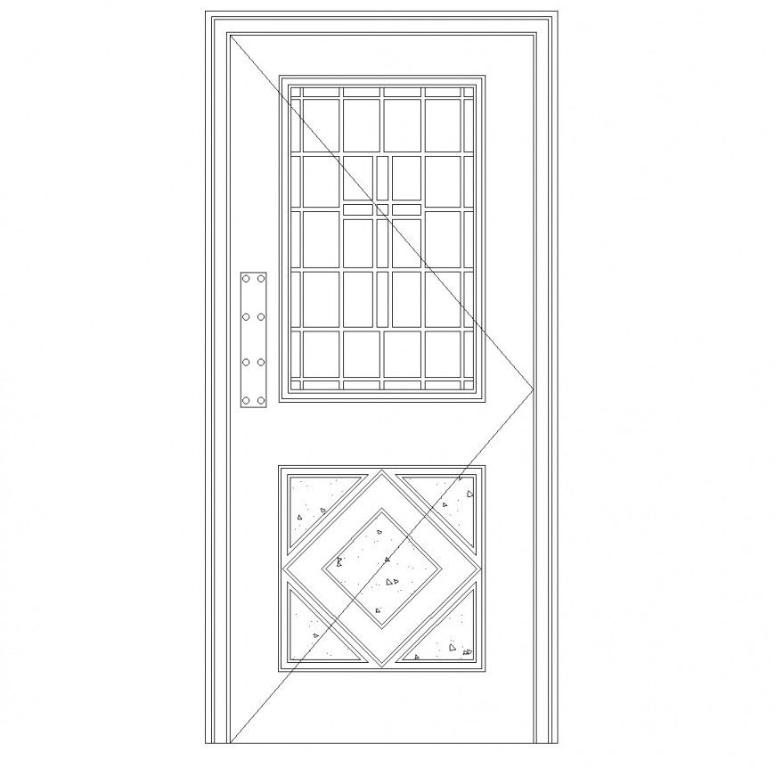Concrete door cad blocks autocad file