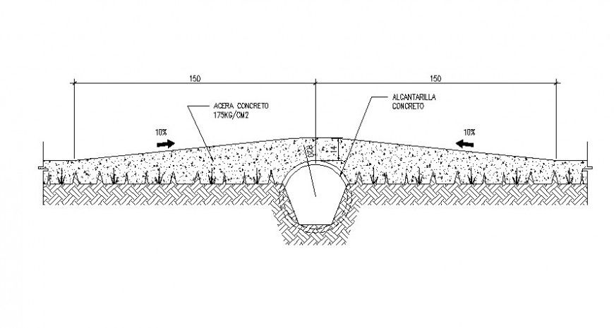 Concrete floor construction drawing details dwg file