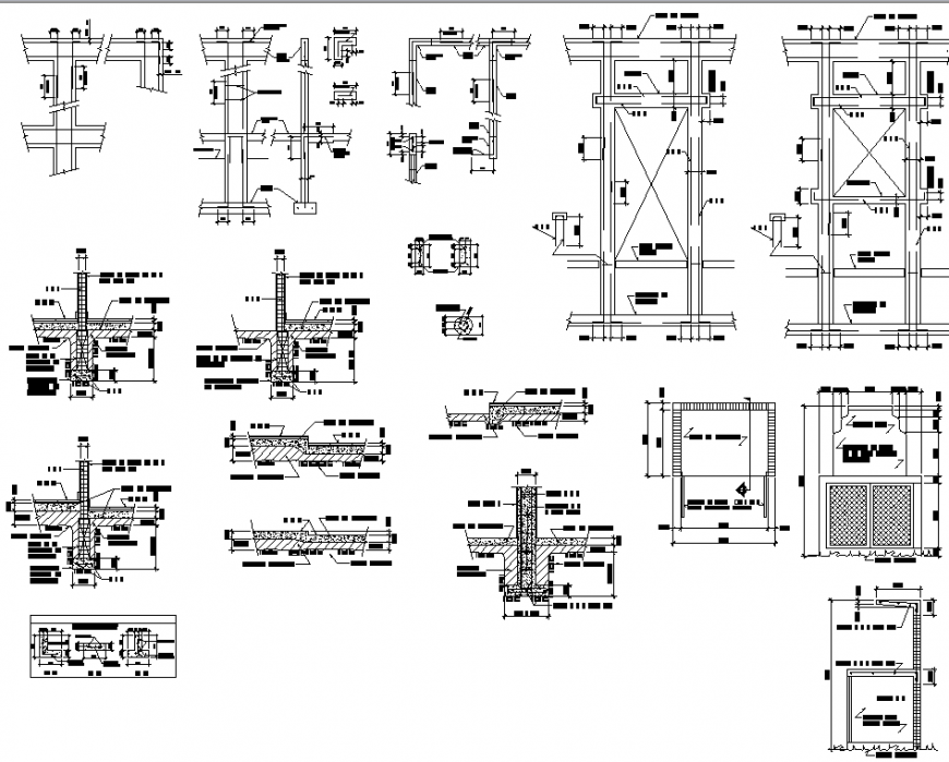 Concrete floor detail drawing in dwg AutoCAD file.