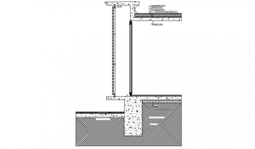 Concrete masonry structural blocks drawing in autocad