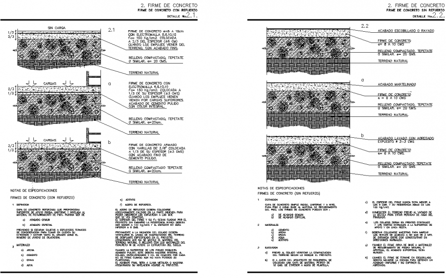 Concrete Pavement Plan Layout Design in DWG File Format