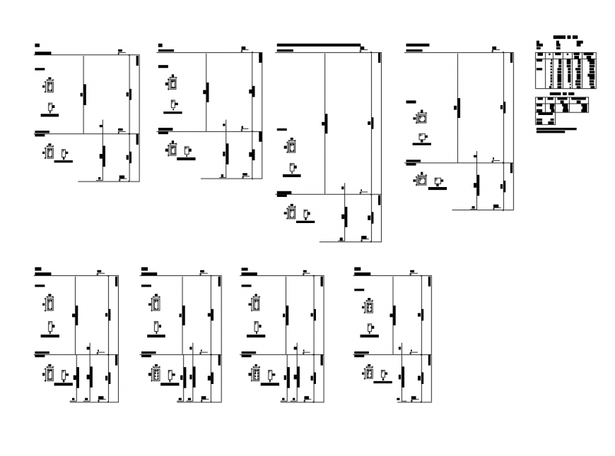 Concrete structure construction details of house dwg file