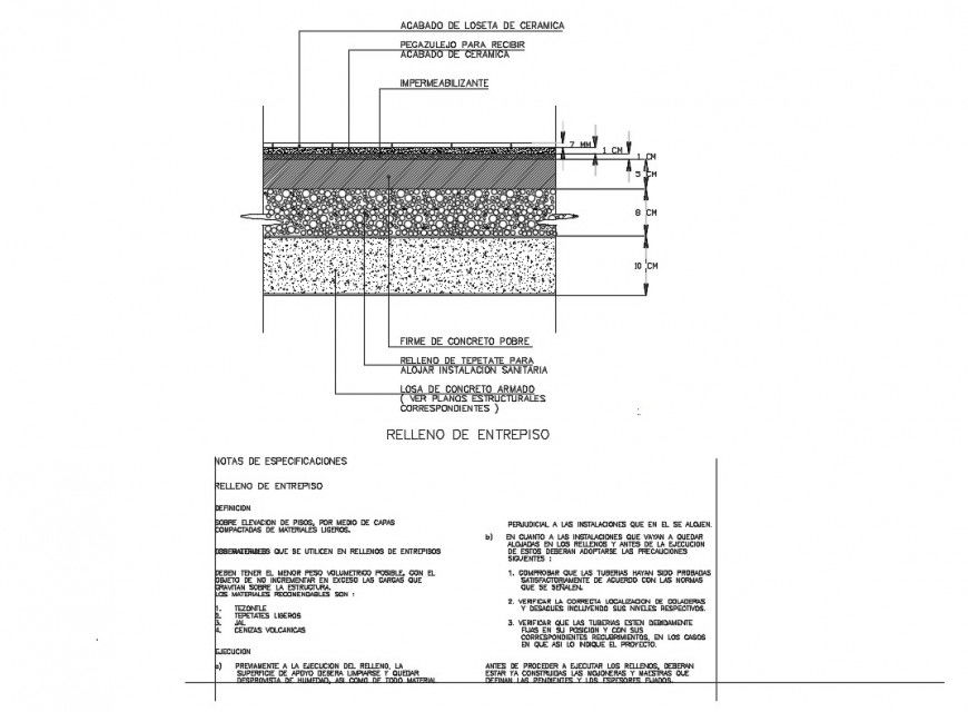 Concrete wall construction cad drawing details dwg file
