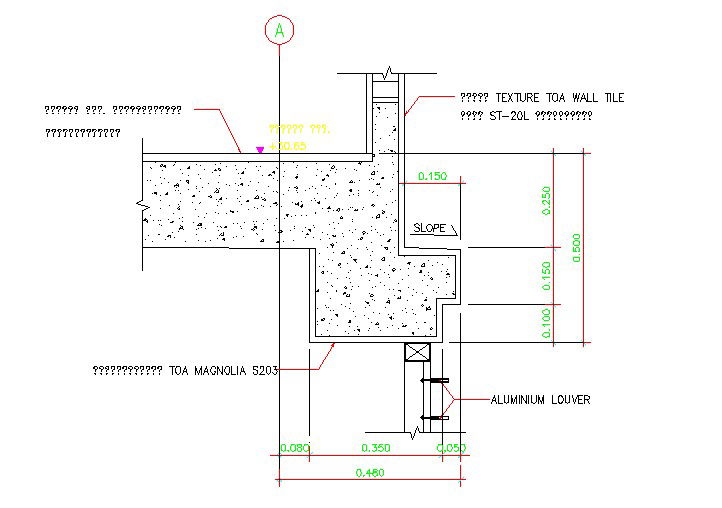 concrete section details AutoCAD 2D DWG drawing file is given. Download the AutoCAD 2D DWG file.