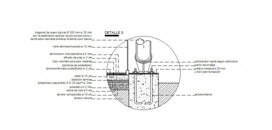 Concreting details drawings 2d view autocad file