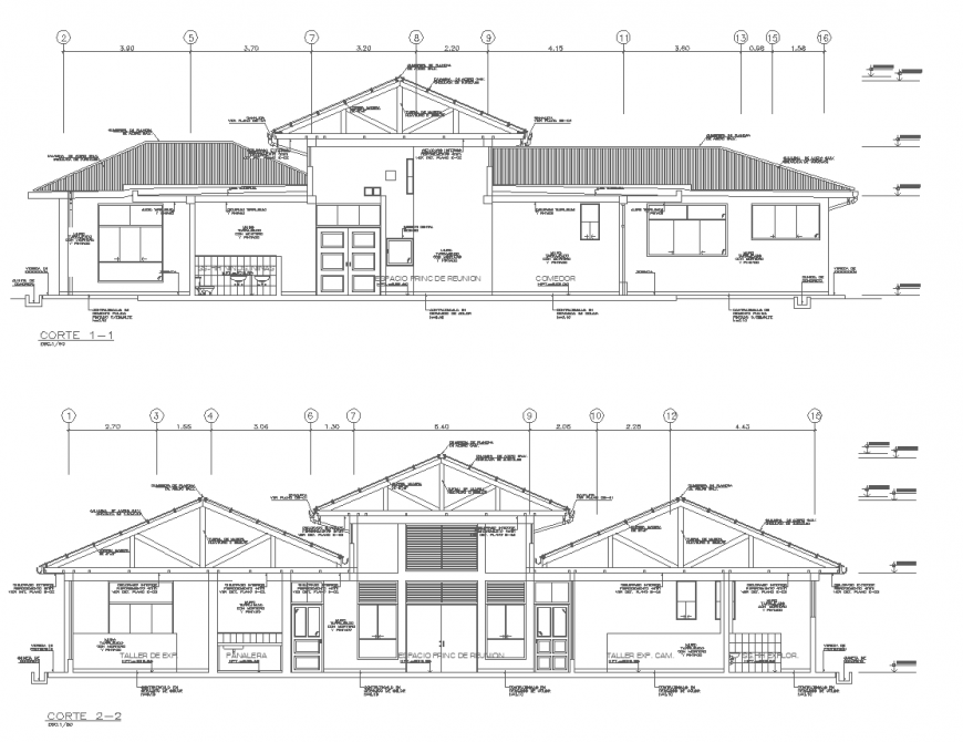 Condo complex houses and common area room landscaping drawing in dwg .