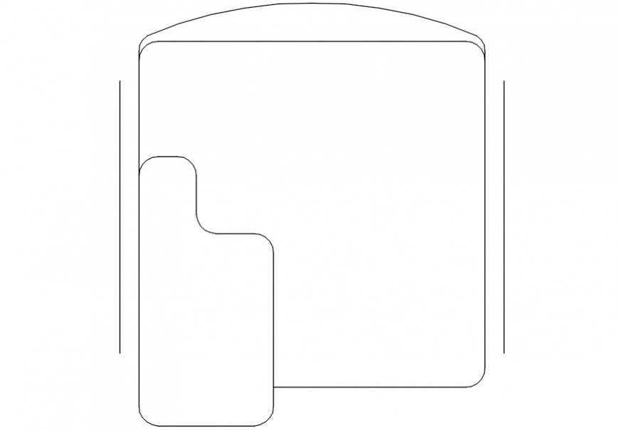 Conference chair furniture block in AutoCAD file