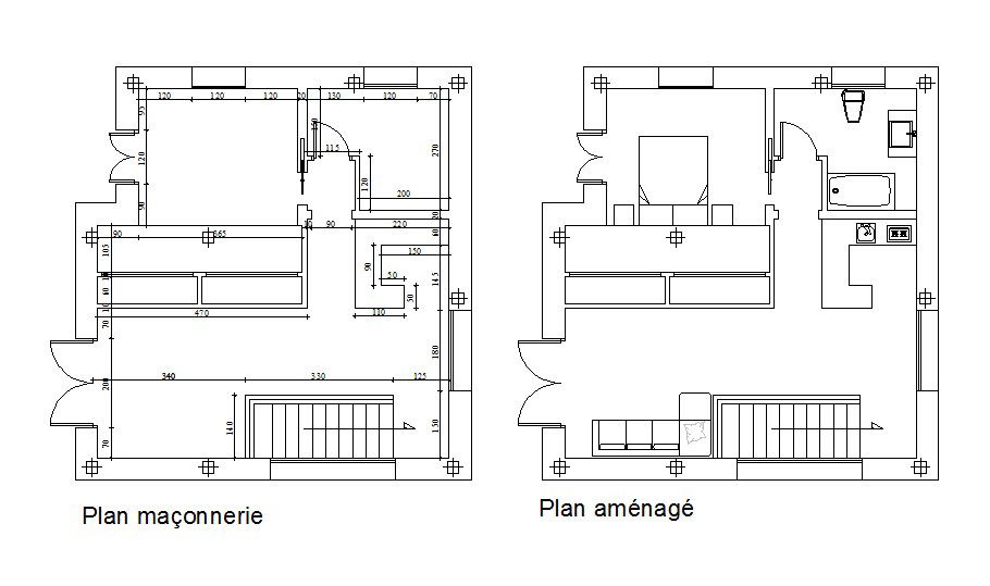 Download Free House Construction Plan In DWG File