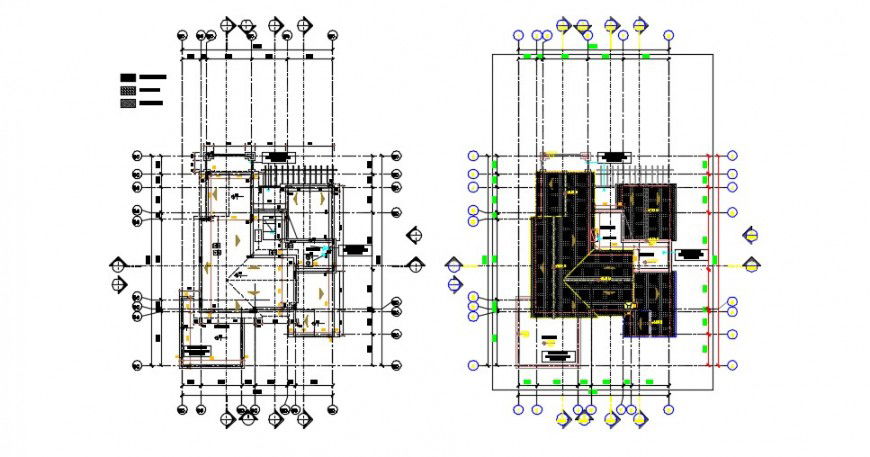 Construction and flooring layout plan detail dwg file