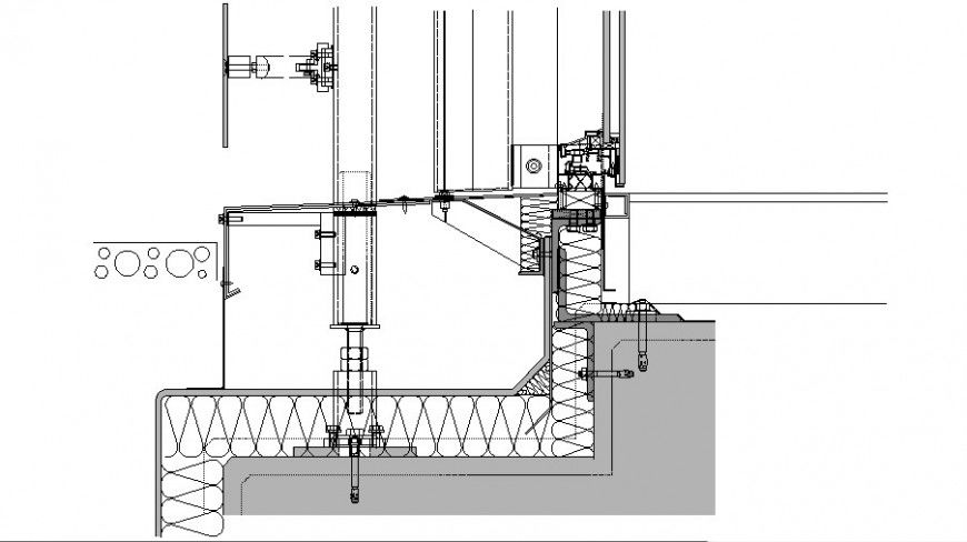 Construction and joinery structure drawing of industry in dwg file.