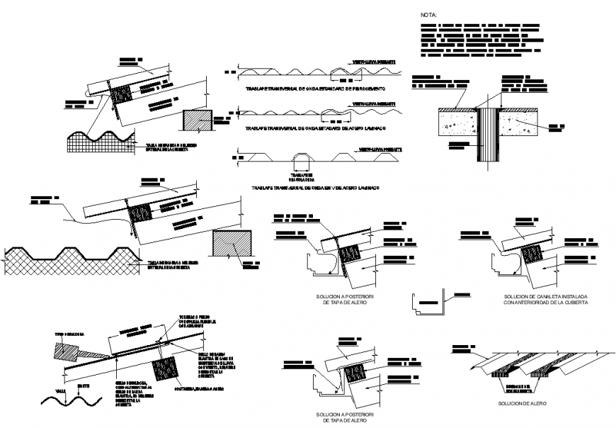 Construction and structure details in dwg file.