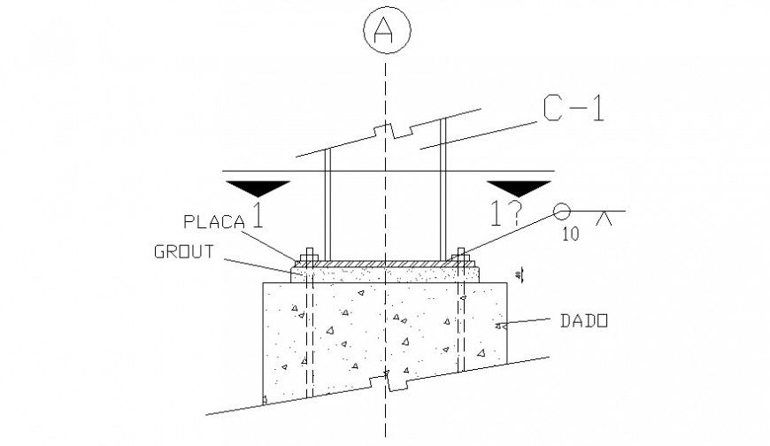 Construction blocks 2d view of concrete masonry units autocad file
