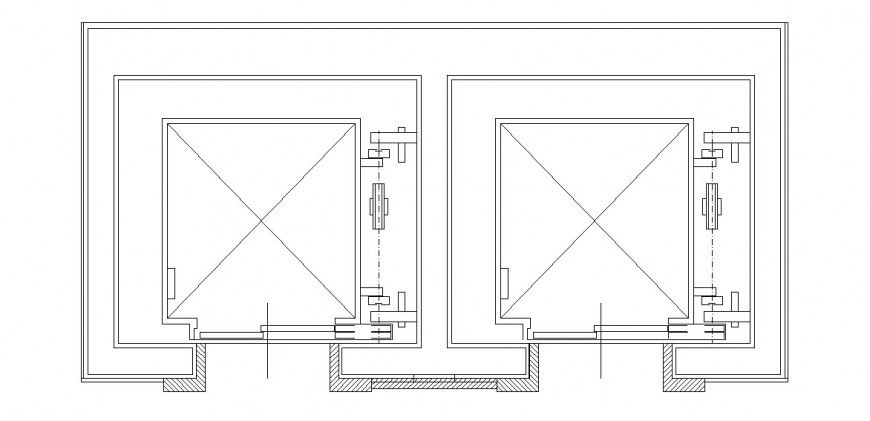 Construction detail  top view plan dwg file