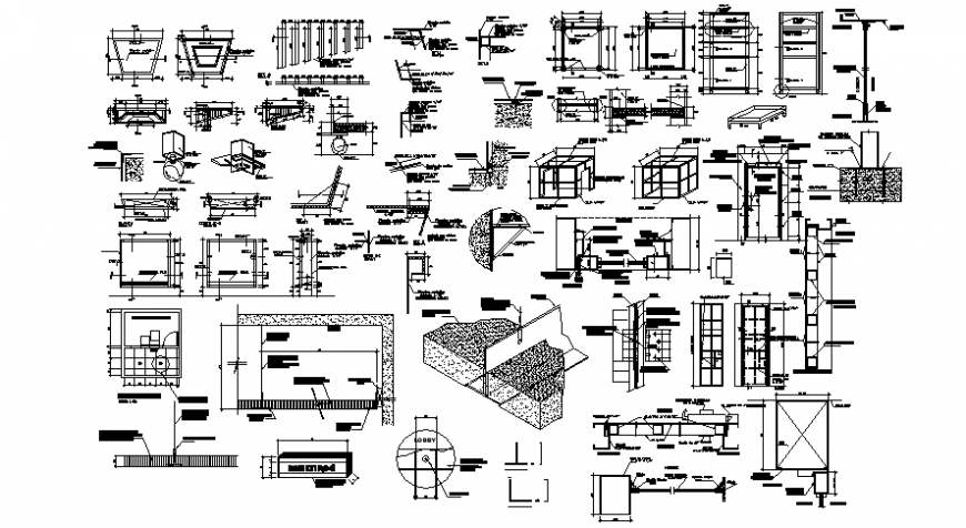 Construction detail file model dwg file