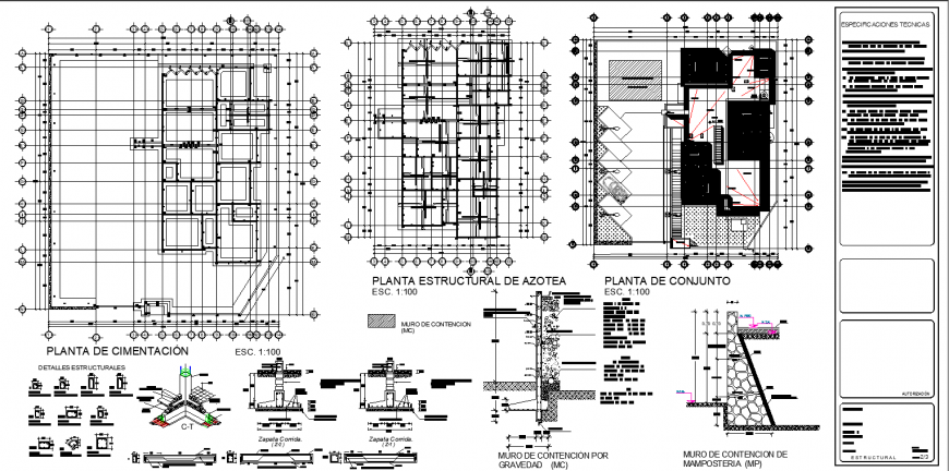Construction detail of the office drawing in dwg AutoCAD file.