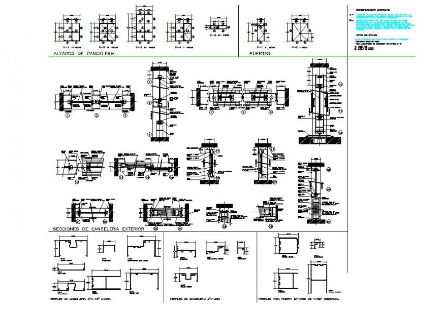 Construction detail project design top view