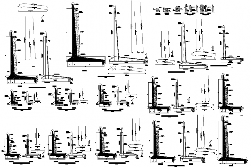 Construction details drawing in dwg file.