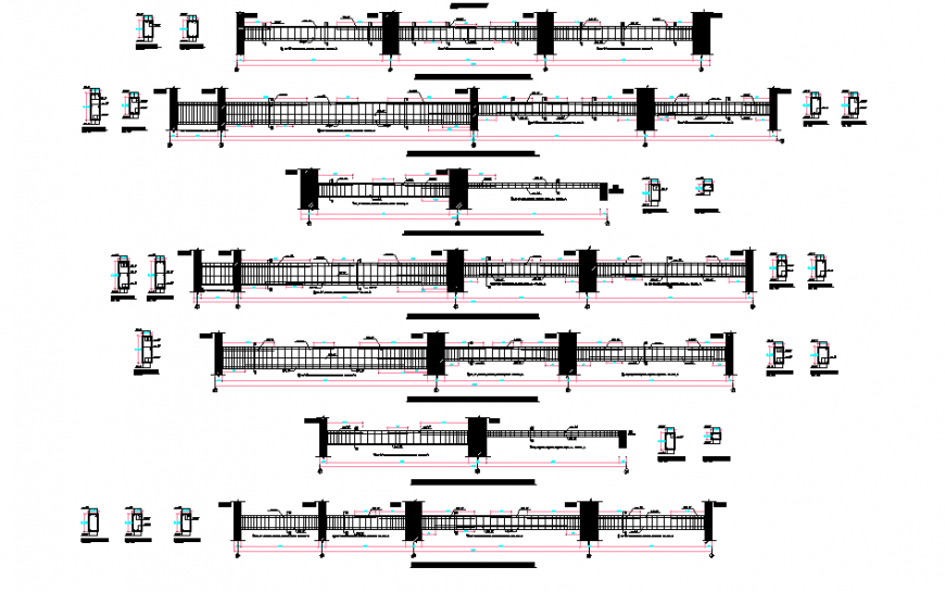 Construction Structure Section Detail in Autocad file