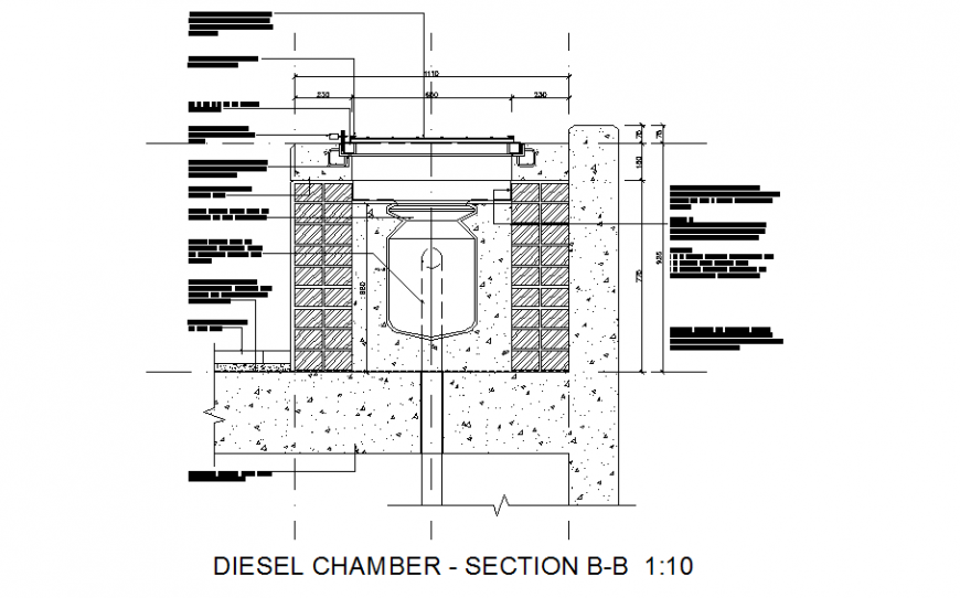 Construction Tank Structure section design