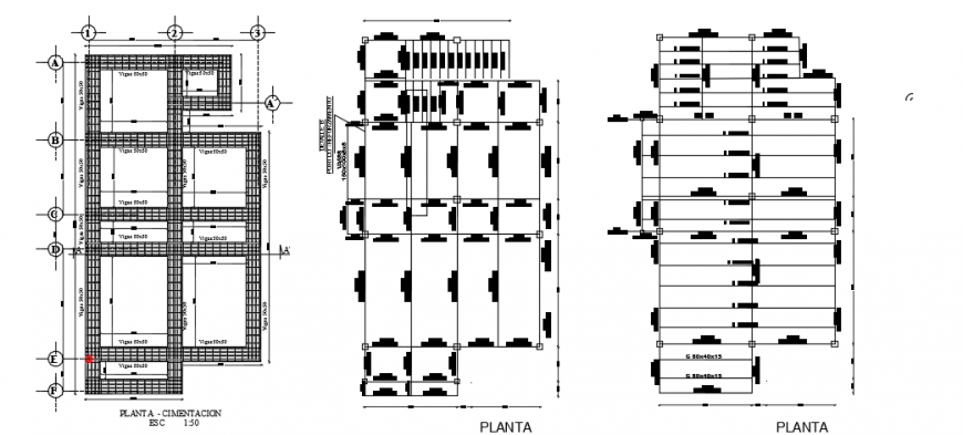 Construction top view layout plan