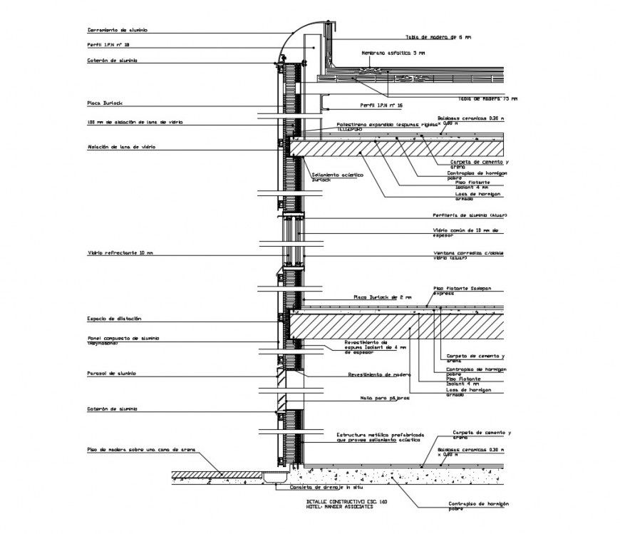 Construction unit detail section 2d view CAD block autocad file