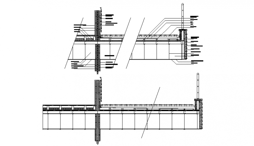 Construction unit sectional drawings details in autocad software file