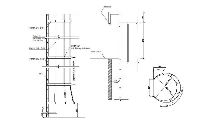 Construction units blocks detail drawing in autocad
