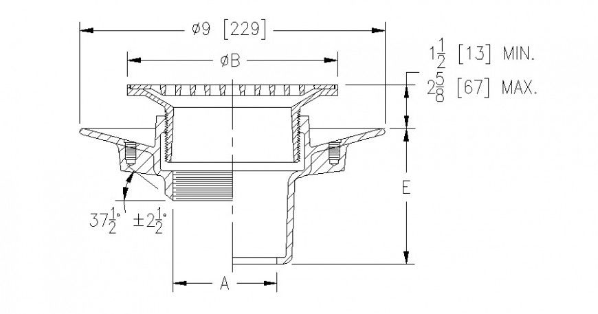 Construction units detail drawing 2d view dwg file
