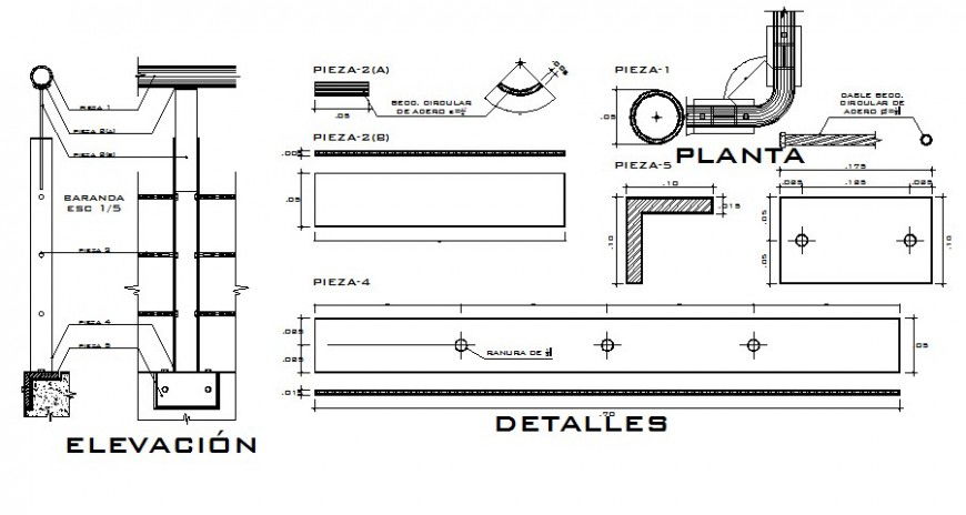 Construction units drawings blocks detail 2d view autocad file