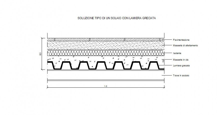 Construction units of pavement 2d drawing in autocad
