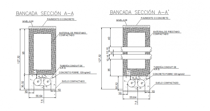Construction Wall Section Detail in DWG file