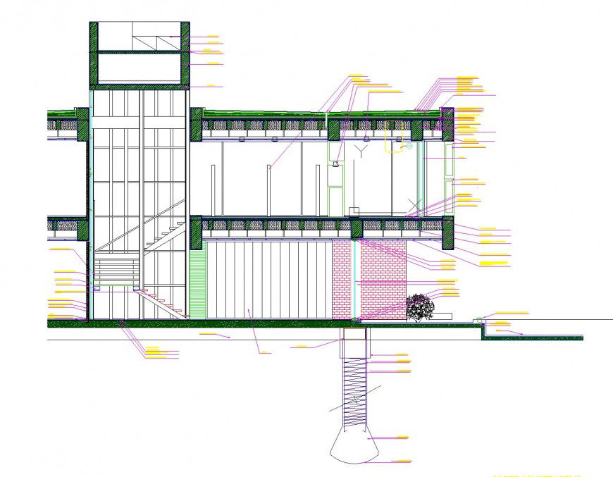 Constructive court structure autocad file