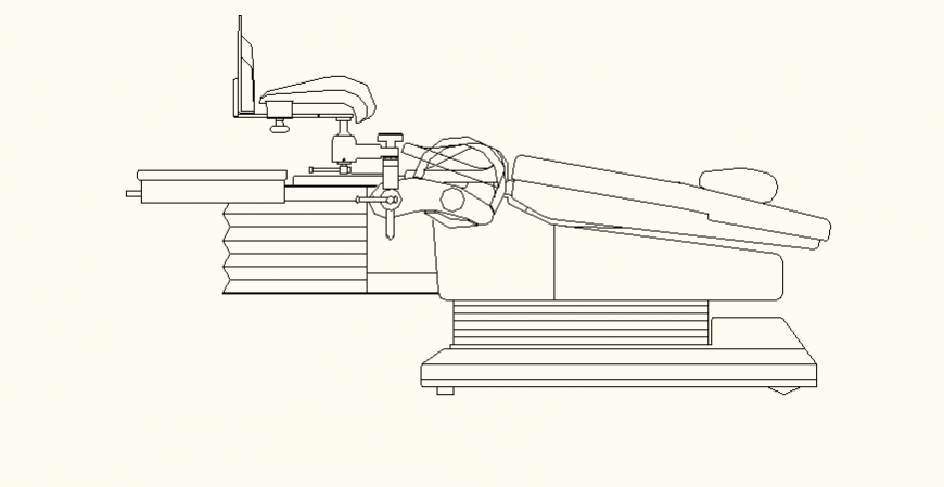 Constructive element structure detail 2d view layout file in dwg format
