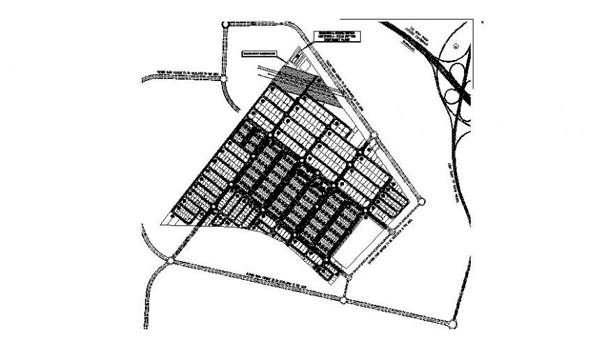 Constructive plan of area detail 2d view layout file in autocad format