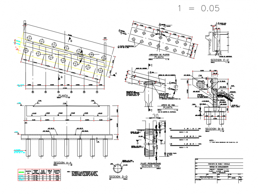 Constructive structure details of drainage irrigation cad drawing details dwg file